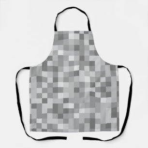 Graue Pixel Schürze