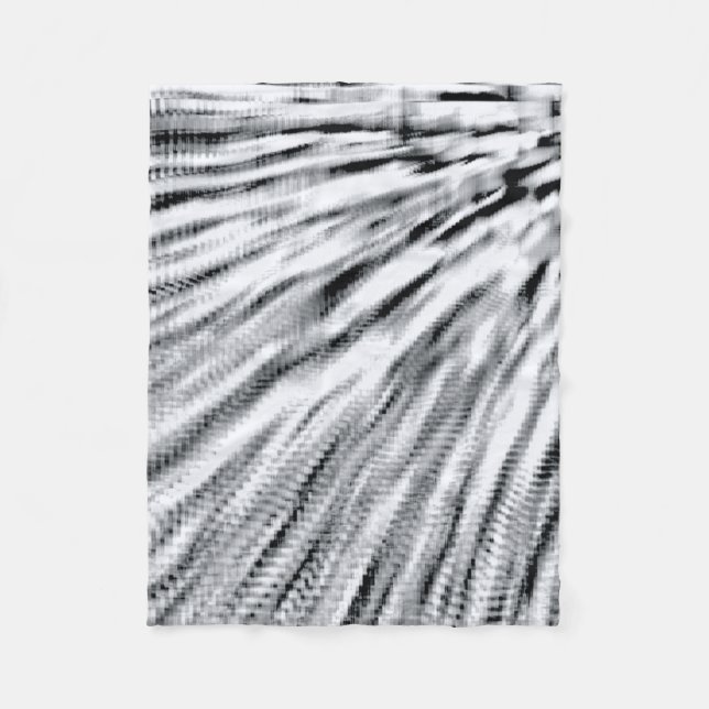 Graue Pixel Wind Fleecedecke (Vorderseite)