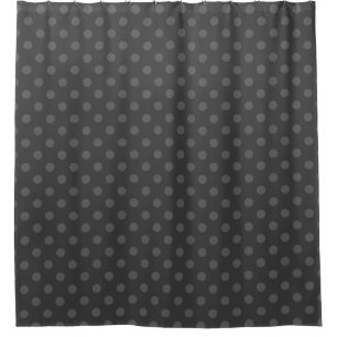 Graue Polka dot , Polka dot , Schwarz-Weiß Duschvorhang