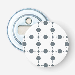 Graue Polka Dots, Polka Dot Pattern, Dots, Dotter Flaschenöffner