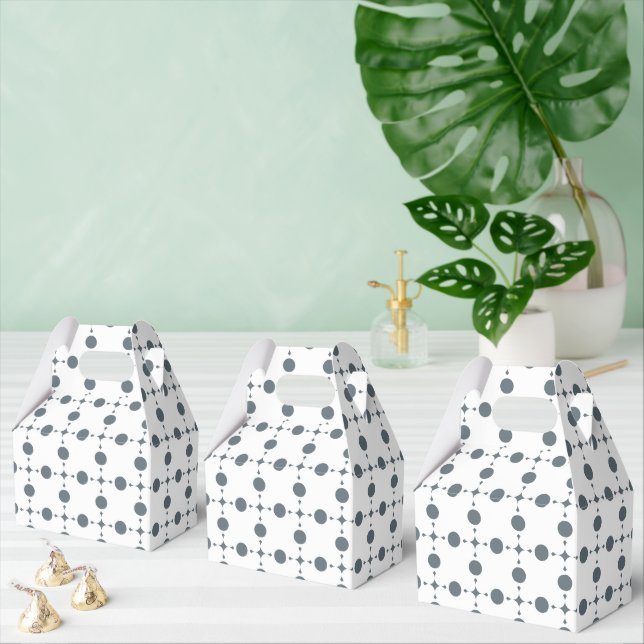 Graue Polka Dots, Polka Dot Pattern, Dots, Dotter Geschenkschachtel (Zahlreiche)