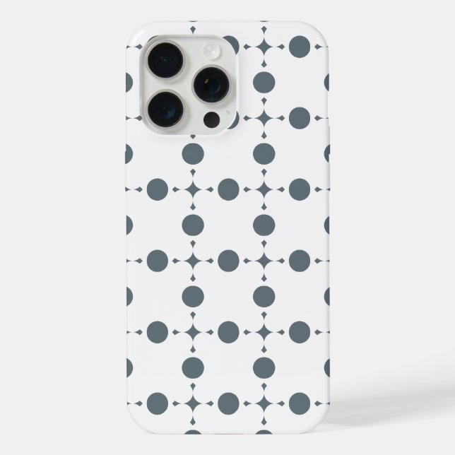 Graue Polka Dots, Polka Dot Pattern, Dots, Dotter iPhone Hülle (Rückseite)