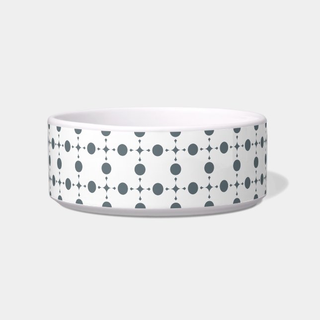 Graue Polka Dots, Polka Dot Pattern, Dots, Dotter Napf (Vorderseite)