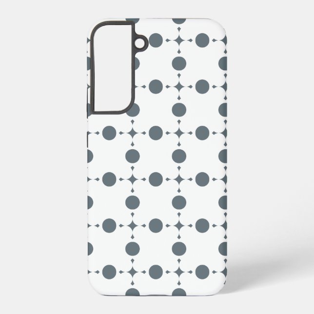 Graue Polka Dots, Polka Dot Pattern, Dots, Dotter Samsung Galaxy Hülle (Rückseite)