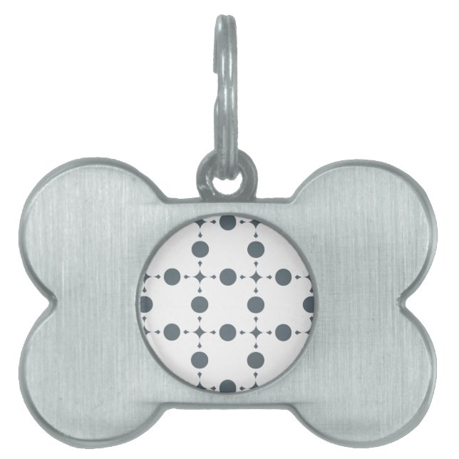 Graue Polka Dots, Polka Dot Pattern, Dots, Dotter Tiermarke (Vorderseite)