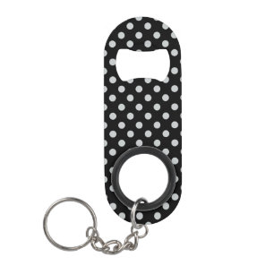 Graue Polka-Punkte ändern Alle Farbklick anpassen Mini Flaschenöffner