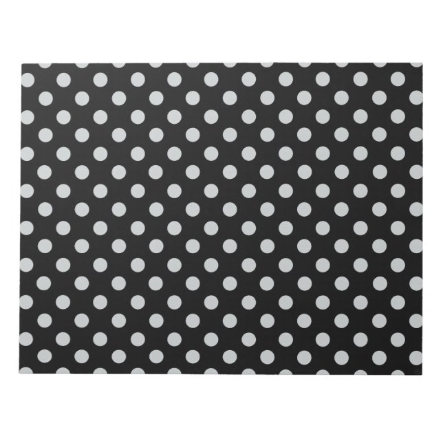Graue Polka-Punkte ändern Alle Farbklick anpassen Notizblock (Vorderseite)
