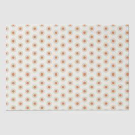 Graue Polka-Punkte mit gelbem Mittelpunkt pp3 Seidenpapier
