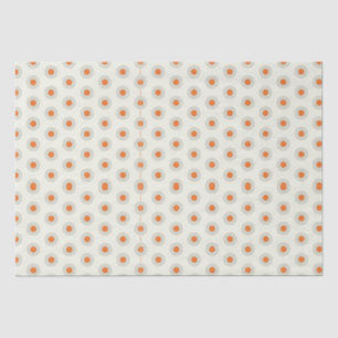 Graue Polka-Punkte mit gelbem Mittelpunkt pp3 Seidenpapier