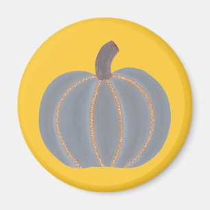 Graue Pumpkin Orange Lights Halloween Magnete