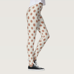 Graue Punkte Girly Trendige Modische Yoga Leggings