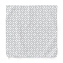 Graue Quadrate Muster-Bandana