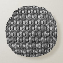 Graue rechteckige Teller, geschnitzt und gefärbt