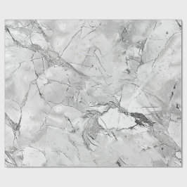 Graue "Regal Stone Vein" Marmortextur Wrapping Pa Geschenkpapier