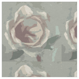 Graue Rose von Texas Stoff