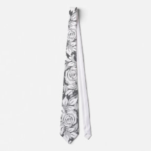 graue Rosen Krawatte