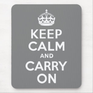 Graue Ruhe bewahren und weiter tragen Mousepad