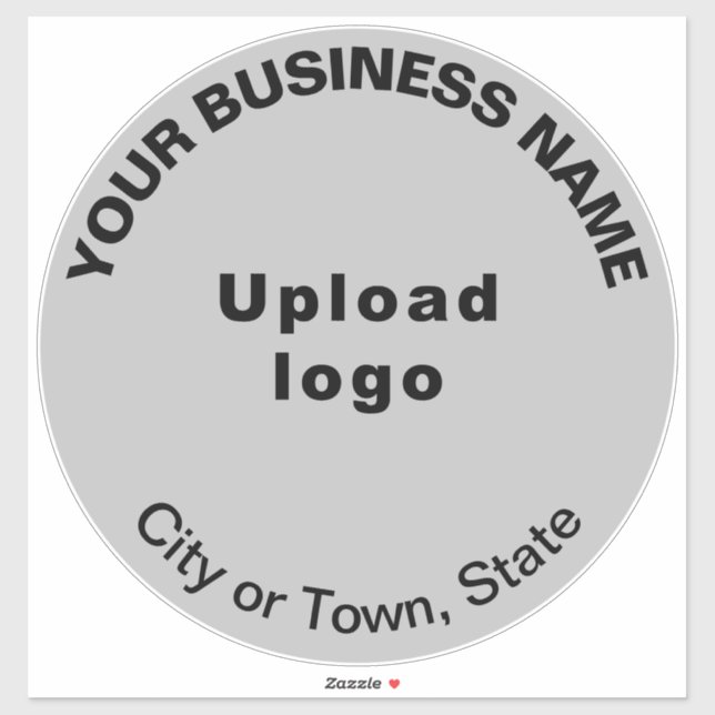 Graue, runde Form Vinyl Sticker (Blatt)