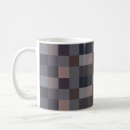 Graue Schachbrettmuster Kaffeetasse