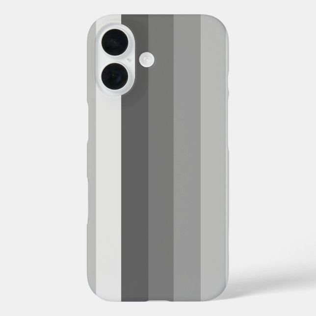 Graue Schattenstreifen Case-Mate iPhone Hülle (Rückseite)