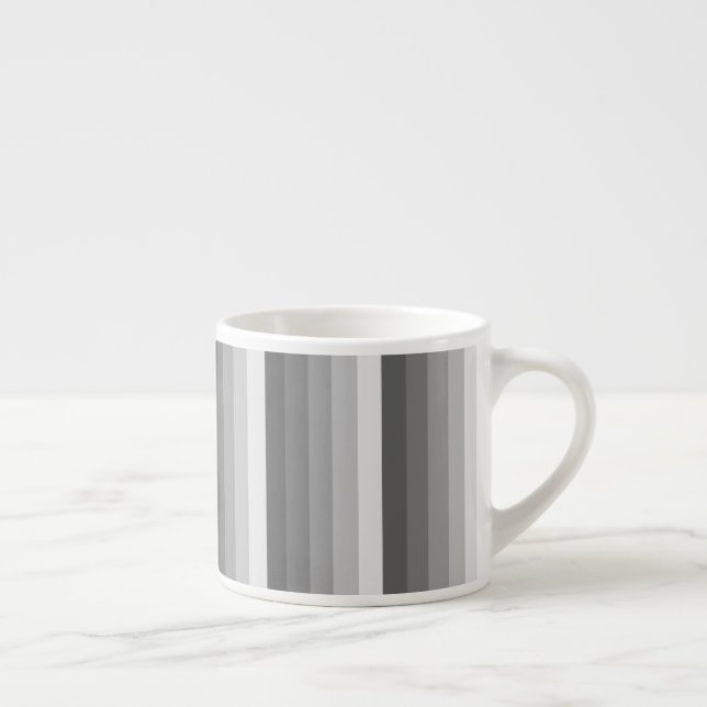 Graue Schattenstreifen Espressotasse (Rechts)