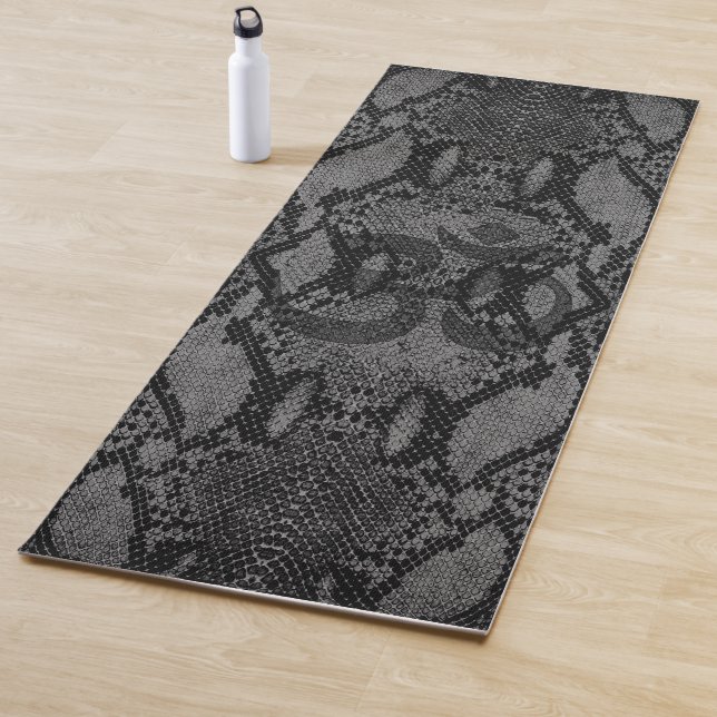 Graue Schlange Skin Print Yogamatte (Beispiel)