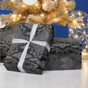 Graue Schlangenhaut drucken Geschenkpapier