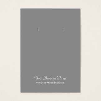 Graue, Schlichte, benutzerfreundliche Earring-Kart