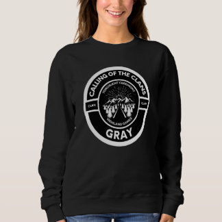Graue schottische Fackellichtzeremonie Highland Ga Sweatshirt