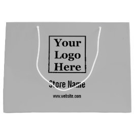 Graue schwarze Unternehmenstext Ihr Logo hier Vorl Große Geschenktüte