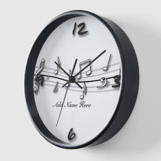Graue Schwarzweiss-Kerbe der musikalischen Wanduhr