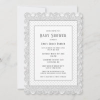 Graue Shabby-Chic-Baby-Party für Mädchen