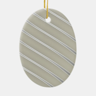 Graue Silber geschwungene Linien Chic abstrakte St Keramik Ornament