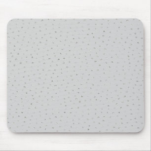 Graue Silberkonfetti Mousepad