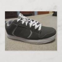 Graue Skateboardschuh