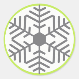 Graue Snowflake Holiday Sticker