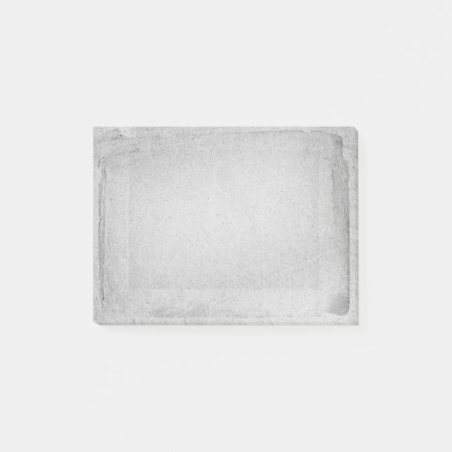 Graue Steinbeschaffenheits-altes Papierschauen Post-it Klebezettel (Vorderseite)