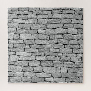 Graue Steinmauer, abstrakter Hintergrund. Puzzle
