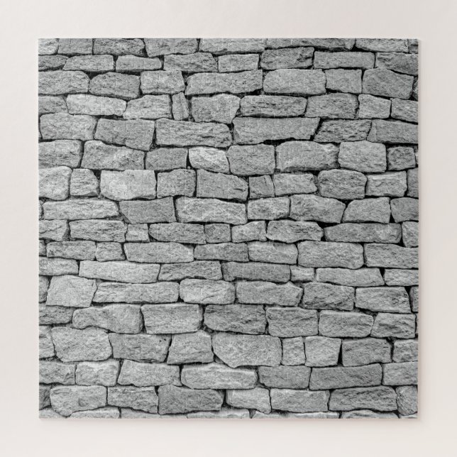 Graue Steinmauer, abstrakter Hintergrund. Puzzle (Vertikal)