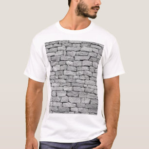 Graue Steinmauer, abstrakter Hintergrund. T-Shirt
