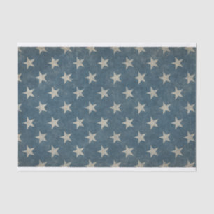 Graue Sterne mit blauem Hintergrund Seidenpapier