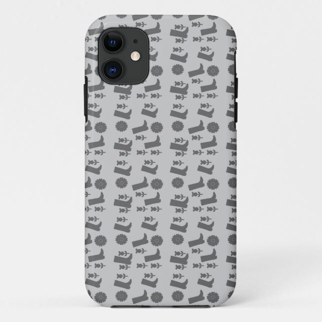 graue Stiefel Case-Mate iPhone Hülle (Rückseite)