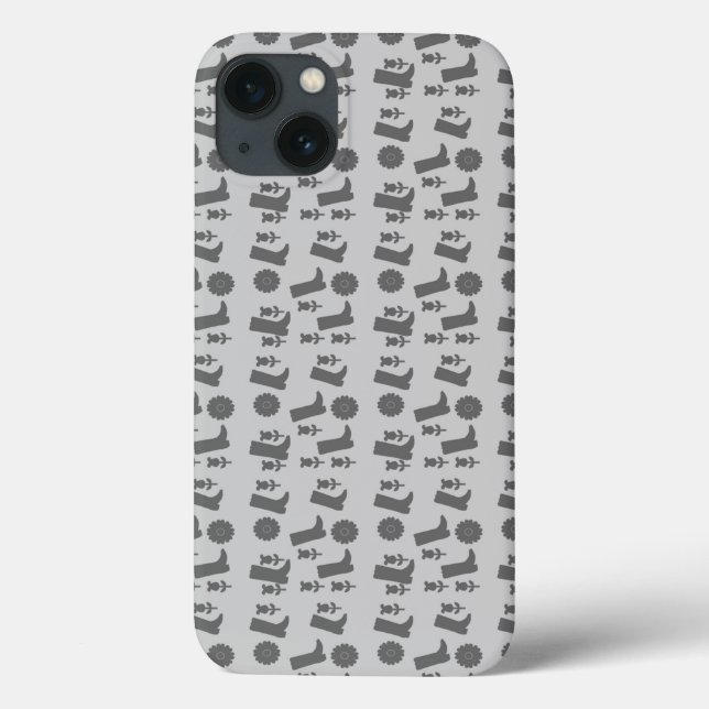 graue Stiefel Case-Mate iPhone Hülle (Rückseite)