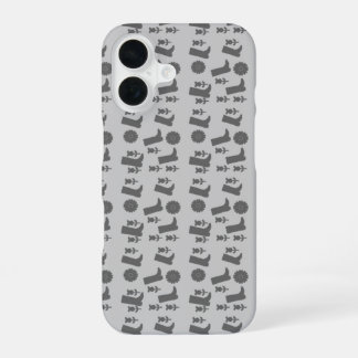 graue Stiefel iPhone 16 Hülle