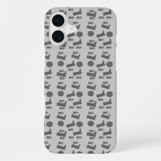 graue Stiefel iPhone 16 Plus Hülle
