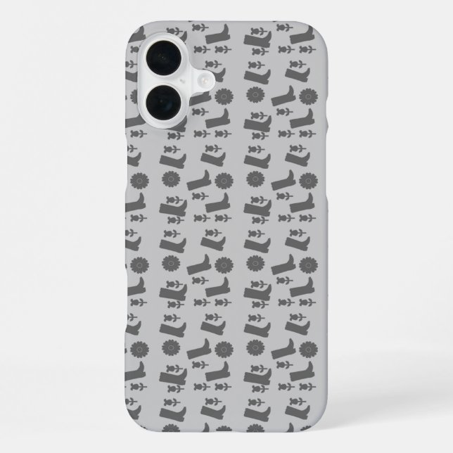 graue Stiefel iPhone Hülle (Rückseite)
