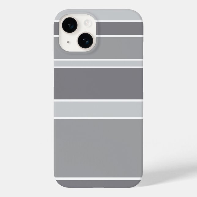 Graue Streifen Case-Mate iPhone Hülle (Rückseite)