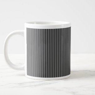 Graue Streifen Jumbo-Tasse