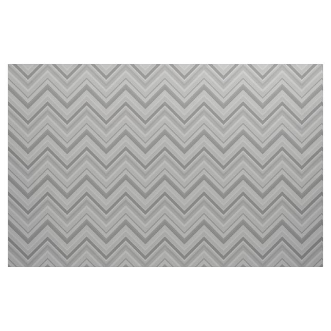 Graue Streifen Zackenzag-Muster Stoff (Fat Quarter (45,7 x 55,9 cm))