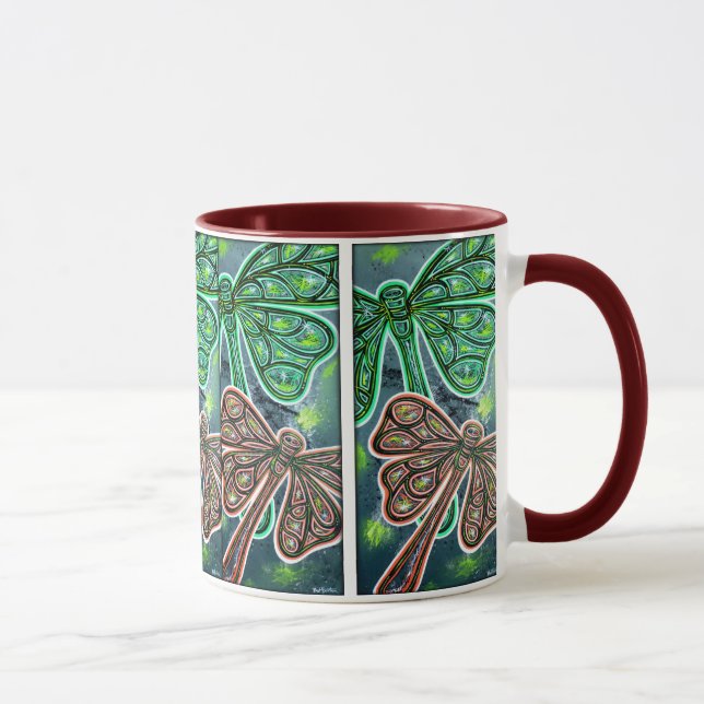 Graue Tagesbeifall-Tasse Tasse (Rechts)